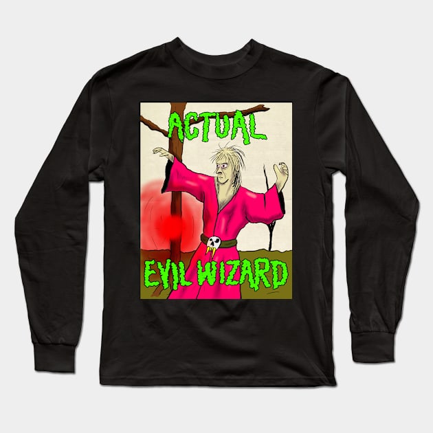 Actual Evil Wizard Long Sleeve T-Shirt by YesElliott